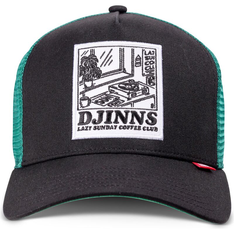 cappello-curvo-nero-snapback-hft-lscc-lazy-sunday-coffee-club-record-di-djinns