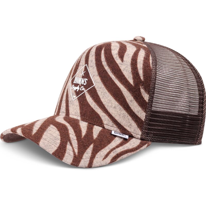 cappello-curvo-marrone-snapback-hft-rubbertigerstripes-di-djinns cappello-curvo-marrone-snapback-hft-rubbertigerstripes-di-djinns