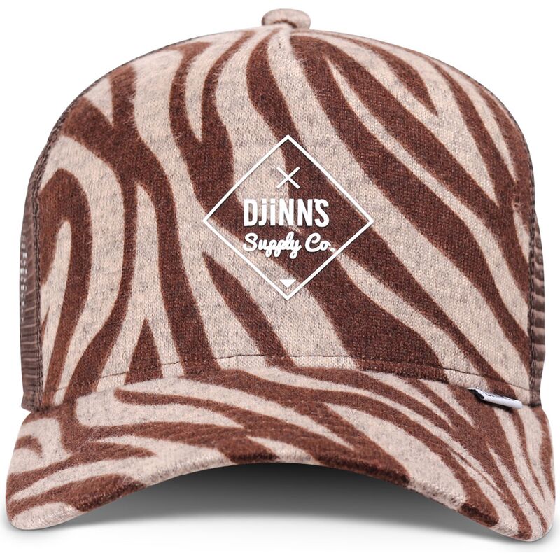 cappello-curvo-marrone-snapback-hft-rubbertigerstripes-di-djinns cappello-curvo-marrone-snapback-hft-rubbertigerstripes-di-djinns