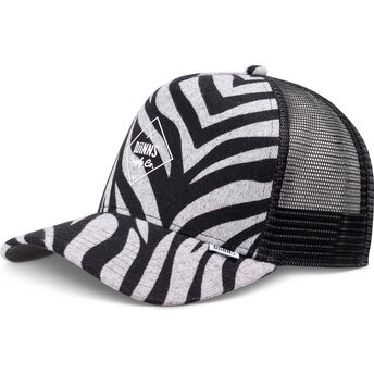 Mützen gebogen schwarz snapback HFT Rubbertigerstripes von Djinns