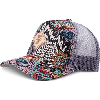 Cappello curvo multicolore snapback HFT Color Explo di Djinns