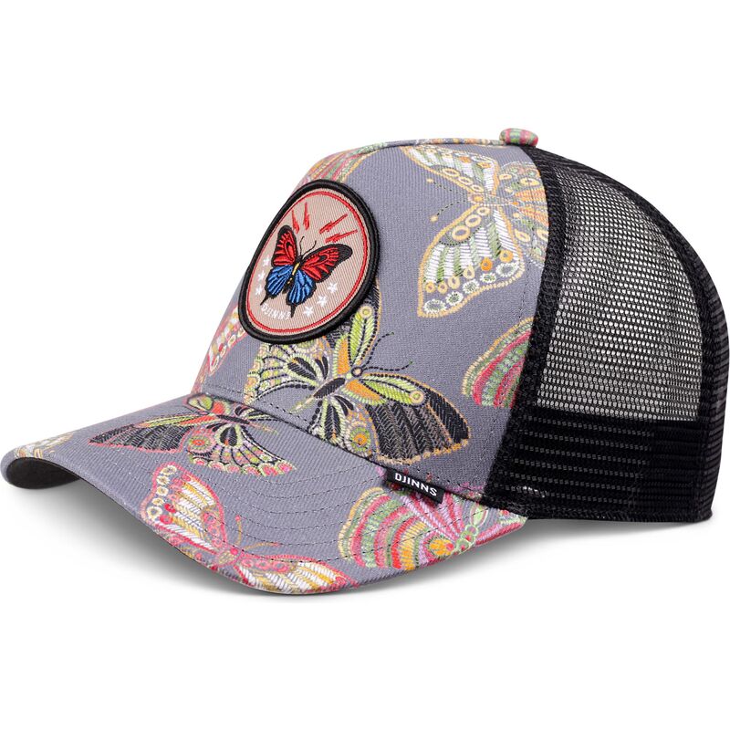 cappello-curvo-multicolore-snapback-hft-butterfly-linen-di-djinns