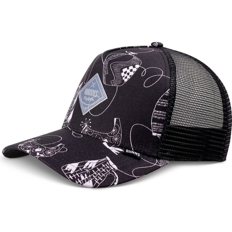 cappello-curvo-nero-snapback-hft-bottles-di-djinns cappello-curvo-nero-snapback-hft-bottles-di-djinns