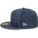 cappello-piatto-blu-marino-aderente-59fifty-washed-dei-new-york-yankees-mlb-di-new-era