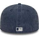 casquette-plate-bleue-marine-ajustee-59fifty-washed-new-york-yankees-mlb-new-era