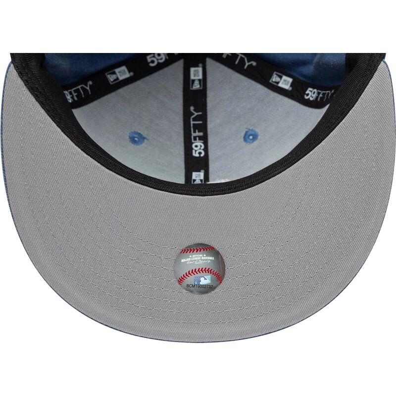cappello-piatto-blu-aderente-59fifty-washed-dei-los-angeles-dodgers-mlb-di-new-era