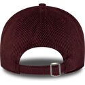 cappello-curvo-rosso-cinghia-regolabile-9twenty-a-frame-cord-script-dei-new-york-yankees-mlb-di-new-era
