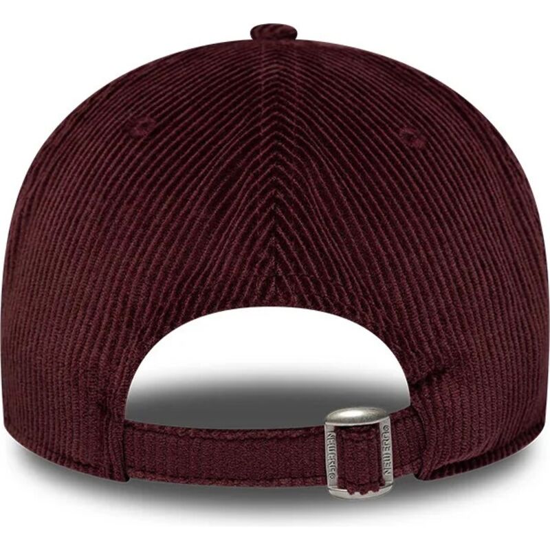 casquette-courbee-grenat-ajustable-9twenty-a-frame-cord-script-new-york-yankees-mlb-new-era