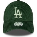 cappello-curvo-verde-snapback-9forty-m-crown-chunky-cord-dei-los-angeles-dodgers-mlb-di-new-era