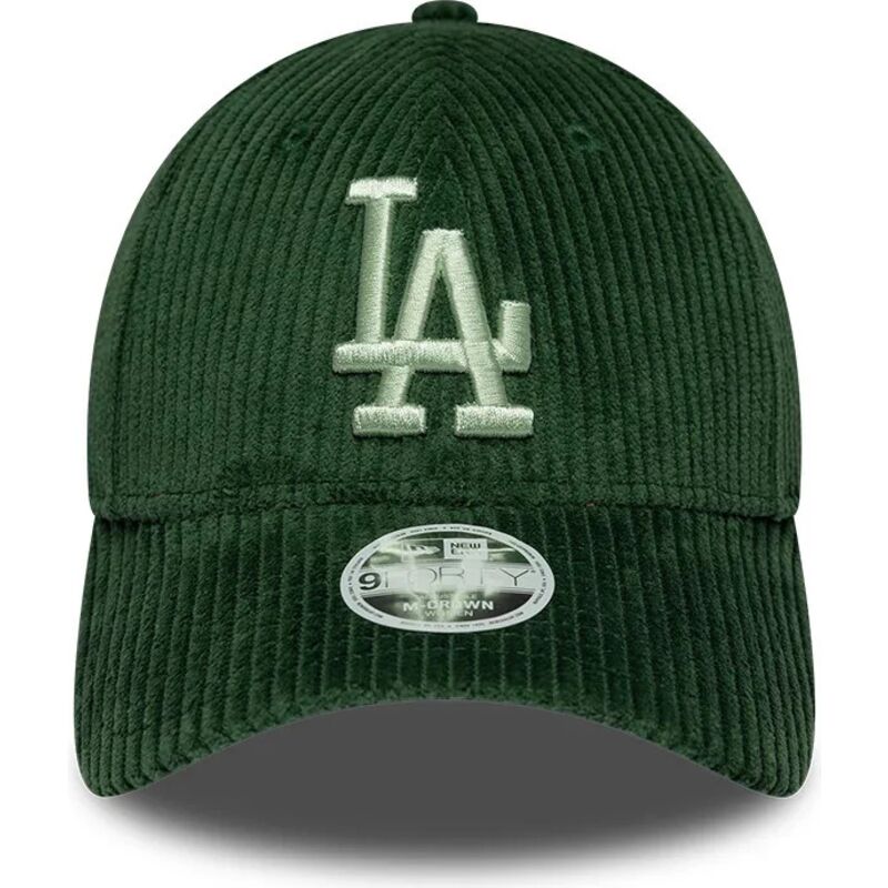 cappello-curvo-verde-snapback-9forty-m-crown-chunky-cord-dei-los-angeles-dodgers-mlb-di-new-era