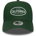 mutzen-gebogen-grun-snapback-9forty-e-frame-rubber-der-california-los-angeles-von-new-era