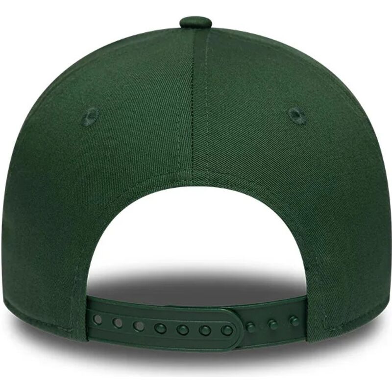 mutzen-gebogen-grun-snapback-9forty-e-frame-rubber-der-california-los-angeles-von-new-era