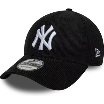 Mützen gebogen schwarz snapback 9FORTY Entry Cord der New York Yankees MLB von New Era
