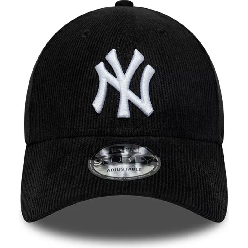 casquette-courbee-noire-snapback-9forty-entry-cord-new-york-yankees-mlb-new-era
