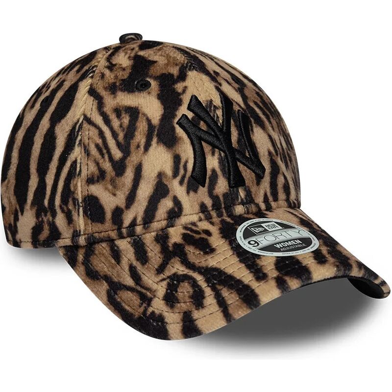 mutzen-gebogen-leopard-verstellbares-band-9forty-ocelot-print-der-new-york-yankees-mlb-von-new-era