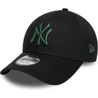 Mützen gebogen schwarz verstellbares band 9FORTY League Essential der New York Yankees MLB von New Era