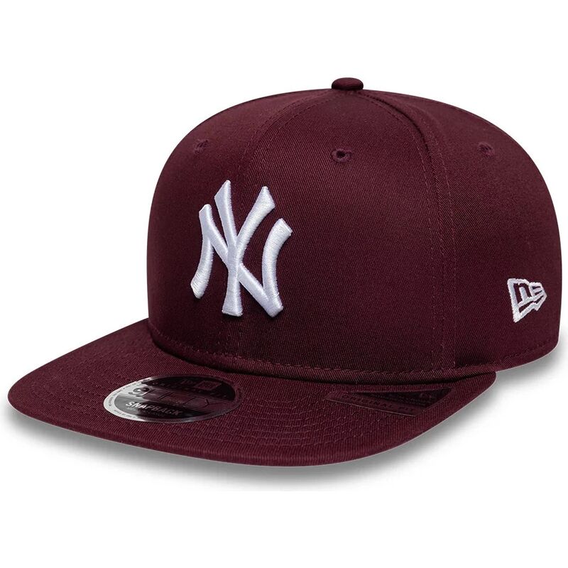 casquette-plate-grenat-snapback-9fifty-original-fit-league-essential-new-york-yankees-mlb-new-era