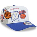 cappello-curvo-bianco-snapback-hardwood-classics-9fifty-a-frame-precurved-dei-new-york-knicks-nba-di-new-era