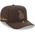 cappello-curvo-marrone-snapback-9fifty-a-frame-precurved-visor-pin-dei-los-angeles-dodgers-mlb-di-new-era