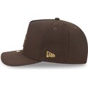 cappello-curvo-marrone-snapback-9fifty-a-frame-precurved-visor-pin-dei-los-angeles-dodgers-mlb-di-new-era