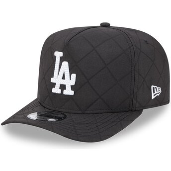 Casquette courbée noire snapback 9FIFTY A Frame Precurved Checkered Los Angeles Dodgers MLB New Era