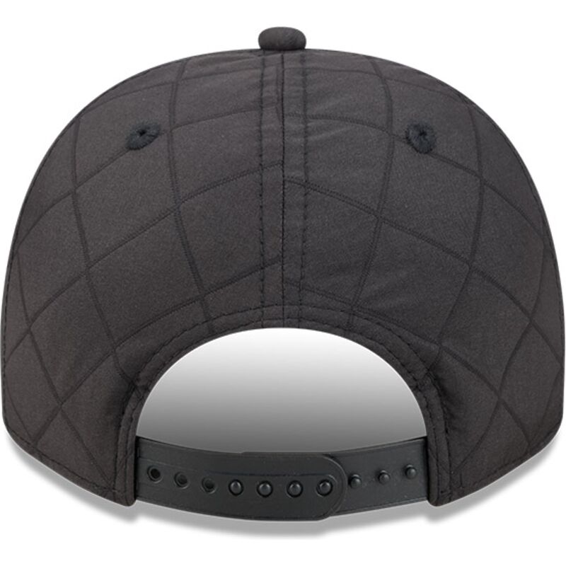 cappello-curvo-nero-snapback-9fifty-a-frame-precurved-checkered-dei-los-angeles-dodgers-mlb-di-new-era