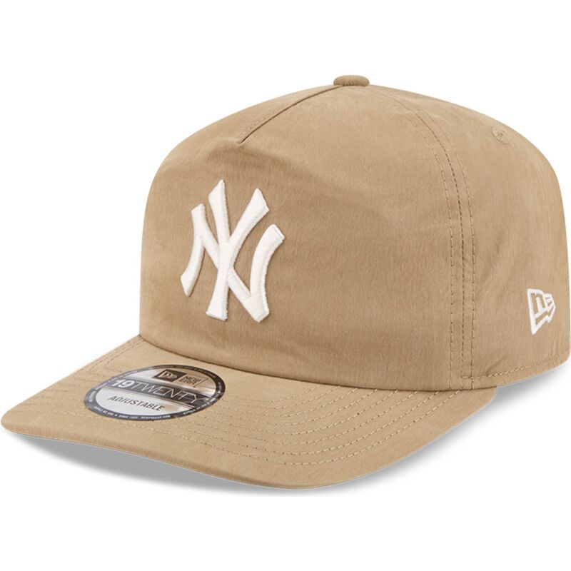 mutzen-gebogen-beige-snapback-19twenty-precurved-der-new-york-yankees-mlb-von-new-era