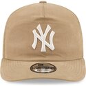 casquette-courbee-beige-snapback-19twenty-precurved-new-york-yankees-mlb-new-era