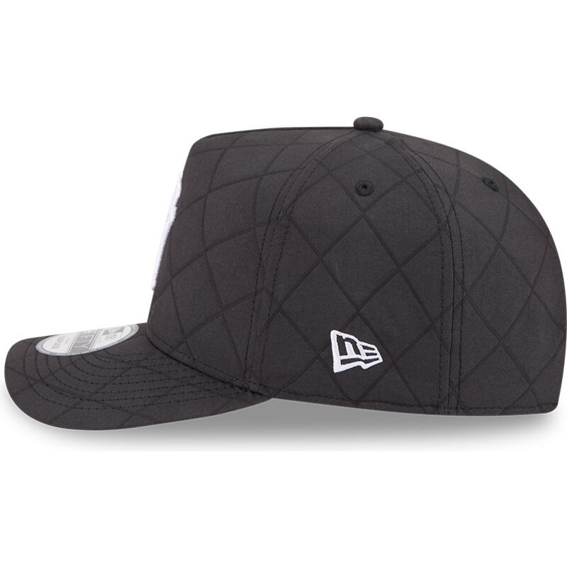 mutzen-gebogen-schwarz-snapback-9fifty-a-frame-precurved-checkered-der-new-york-yankees-mlb-von-new-era