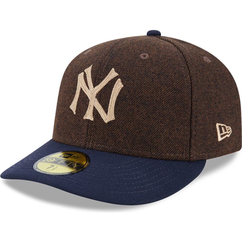 cappello-curvo-marrone-aderente-59fifty-precurved-dei-new-york-yankees-mlb-di-new-era cappello-curvo-marrone-aderente-59fifty-precurved-dei-new-york-yankees-mlb-di-new-era