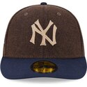 mutzen-gebogen-braun-angepasst-59fifty-precurved-der-new-york-yankees-mlb-von-new-era
