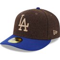 mutzen-gebogen-braun-angepasst-59fifty-precurved-der-los-angeles-dodgers-mlb-von-new-era
