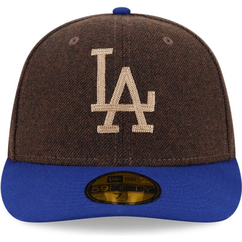 mutzen-gebogen-braun-angepasst-59fifty-precurved-der-los-angeles-dodgers-mlb-von-new-era