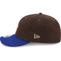 cappello-curvo-marrone-aderente-59fifty-precurved-dei-los-angeles-dodgers-mlb-di-new-era