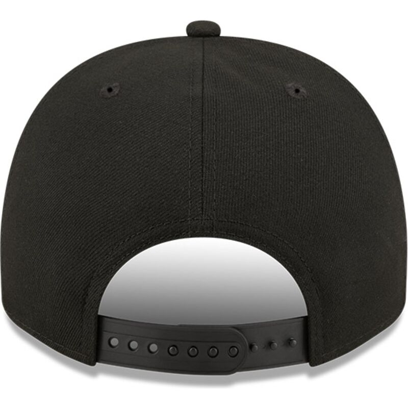 cappello-curvo-nero-snapback-9fifty-a-frame-precurved-skyline-dei-new-york-yankees-mlb-di-new-era