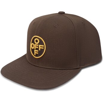 Mützen flach braun snapback Off Embroidered Twill von L/AB c/o Off-White™
