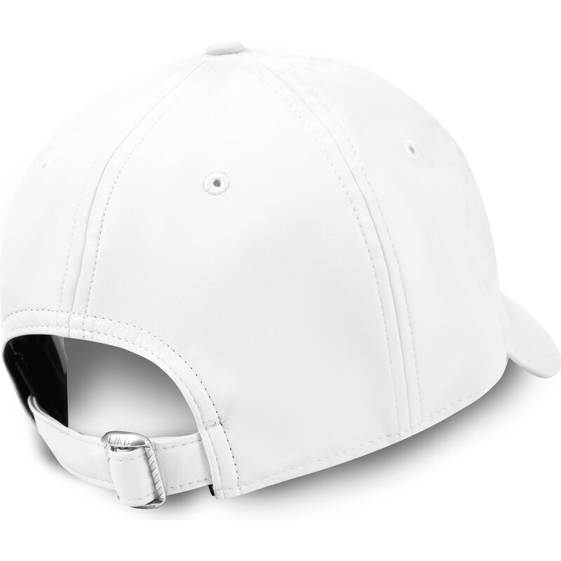 mutzen-gebogen-weiss-verstellbares-band-clamp-arrows-pu-leather-von-l-ab-c-o-off-white mutzen-gebogen-weiss-verstellbares-band-clamp-arrows-pu-leather-von-l-ab-c-o-off-white