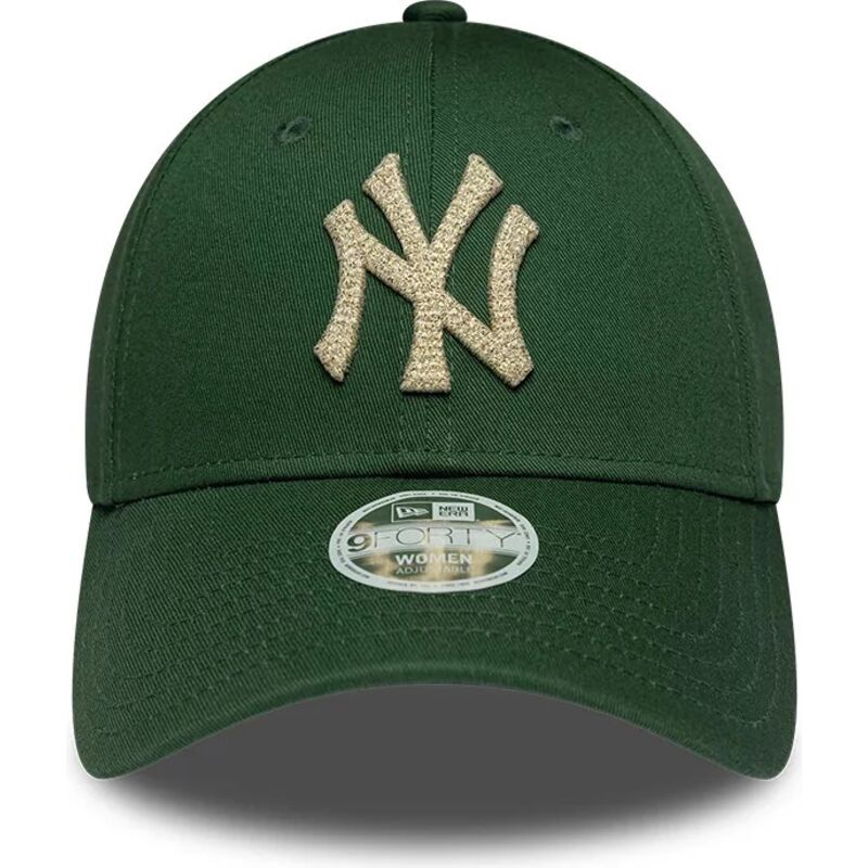 mutzen-gebogen-grun-verstellbares-band-9forty-metallic-der-new-york-yankees-mlb-von-new-era