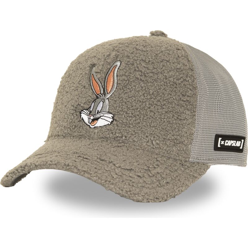 cappello-curvo-grigio-snapback-loo14-bun-bugs-bunny-looney-tunes-di-capslab