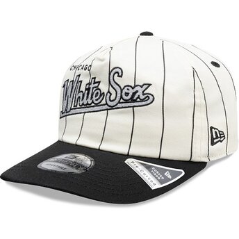 Mützen gebogen schwarz snapback 19TWENTY Pinstripe der Chicago White Sox MLB von New Era