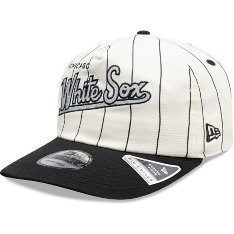 cappello-curvo-nero-snapback-19twenty-pinstripe-dei-chicago-white-sox-mlb-di-new-era