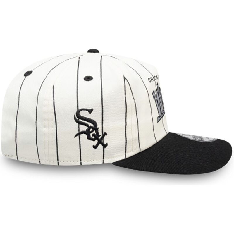 cappello-curvo-nero-snapback-19twenty-pinstripe-dei-chicago-white-sox-mlb-di-new-era