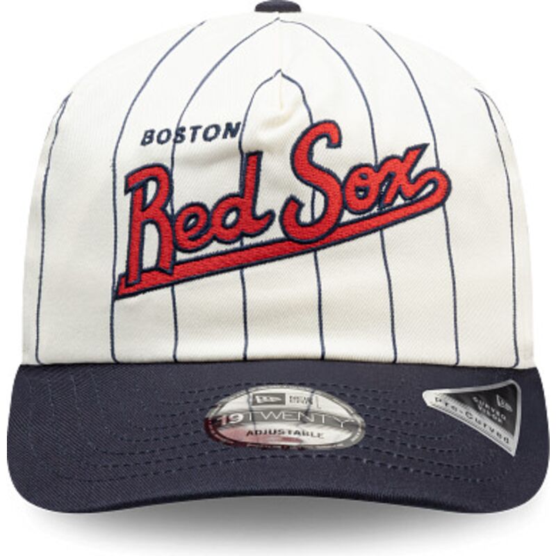 casquette-courbee-bleue-marine-et-blanche-snapback-19twenty-pinstripe-boston-red-sox-mlb-new-era casquette-courbee-bleue-marine-et-blanche-snapback-19twenty-pinstripe-boston-red-sox-mlb-new-era