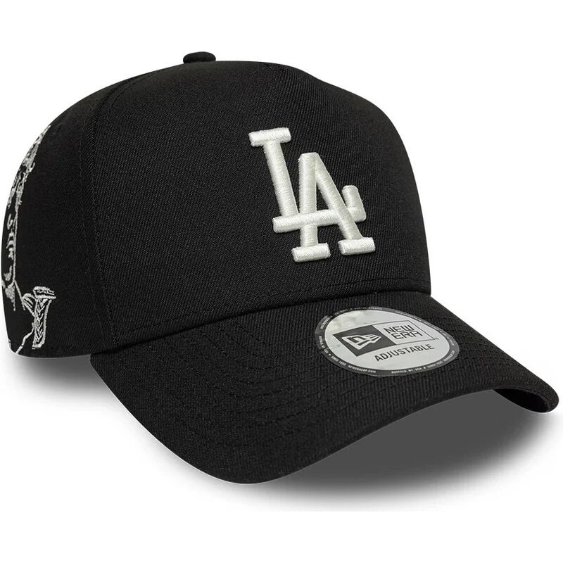 mutzen-gebogen-schwarz-snapback-9forty-e-frame-mythical-icon-der-los-angeles-dodgers-mlb-von-new-era