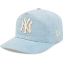 mutzen-gebogen-blau-verstellbares-band-19twenty-precurved-corduroy-pastel-der-new-york-yankees-mlb-von-new-era