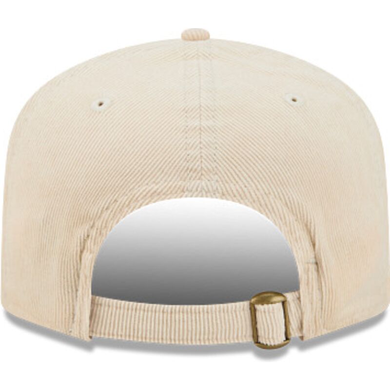 casquette-courbee-beige-ajustable-avec-logo-bleu-19twenty-precurved-corduroy-pastel-los-angeles-dodgers-mlb-new-era