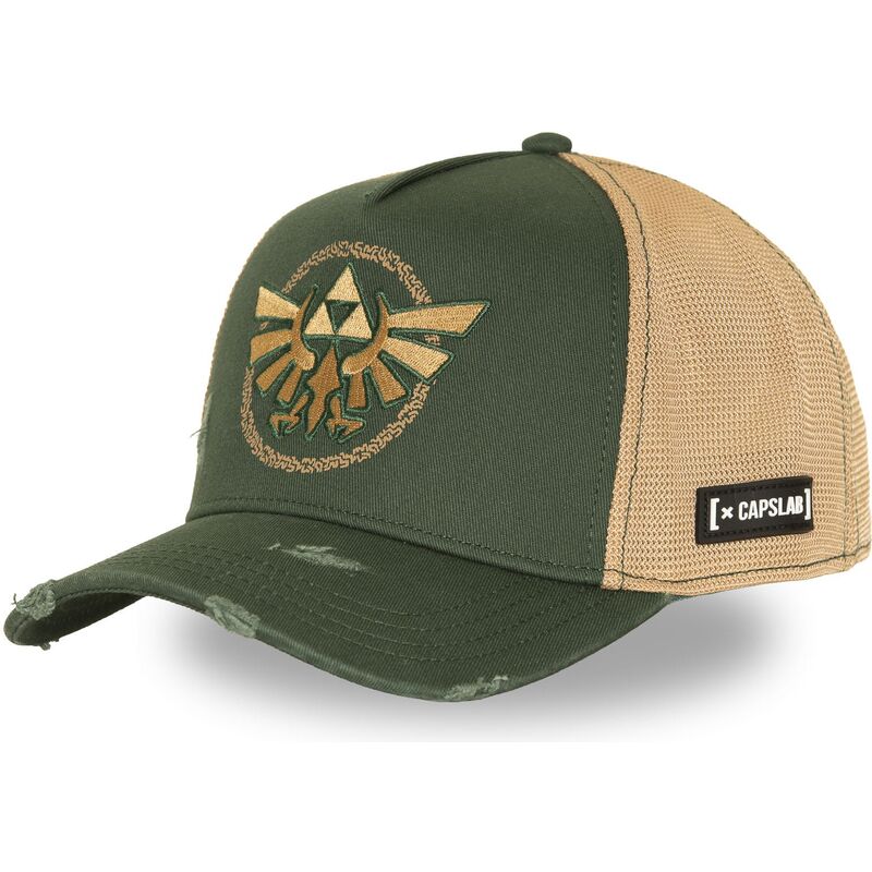 cappello-curvo-verde-snapback-clzel1-lin-triforza-the-legend-of-zelda-di-capslab cappello-curvo-verde-snapback-clzel1-lin-triforza-the-legend-of-zelda-di-capslab