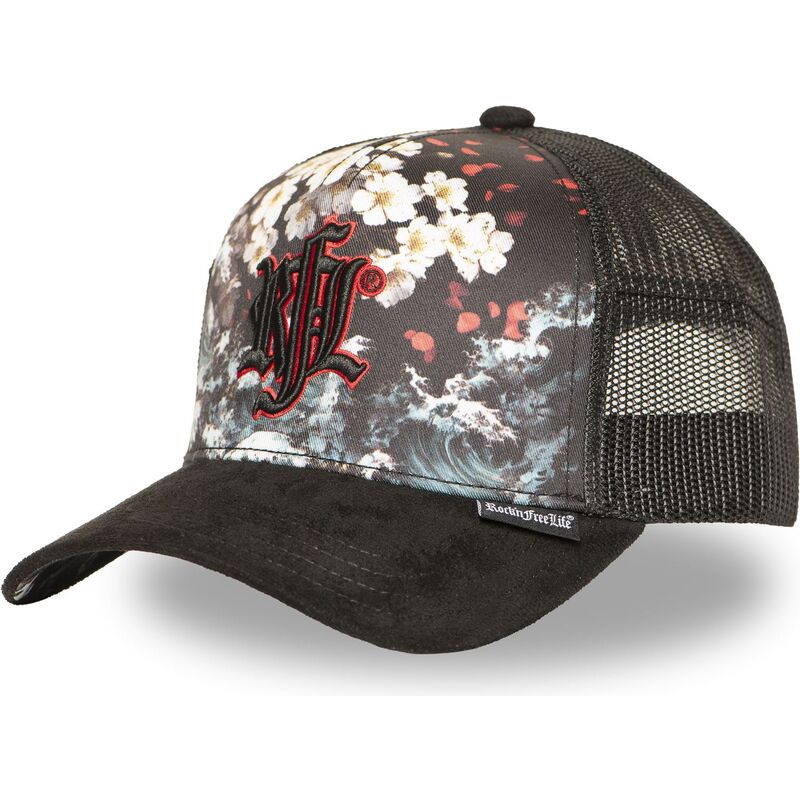 mutzen-gebogen-schwarz-snapback-n274-sakura-wave-von-rocknfreelife