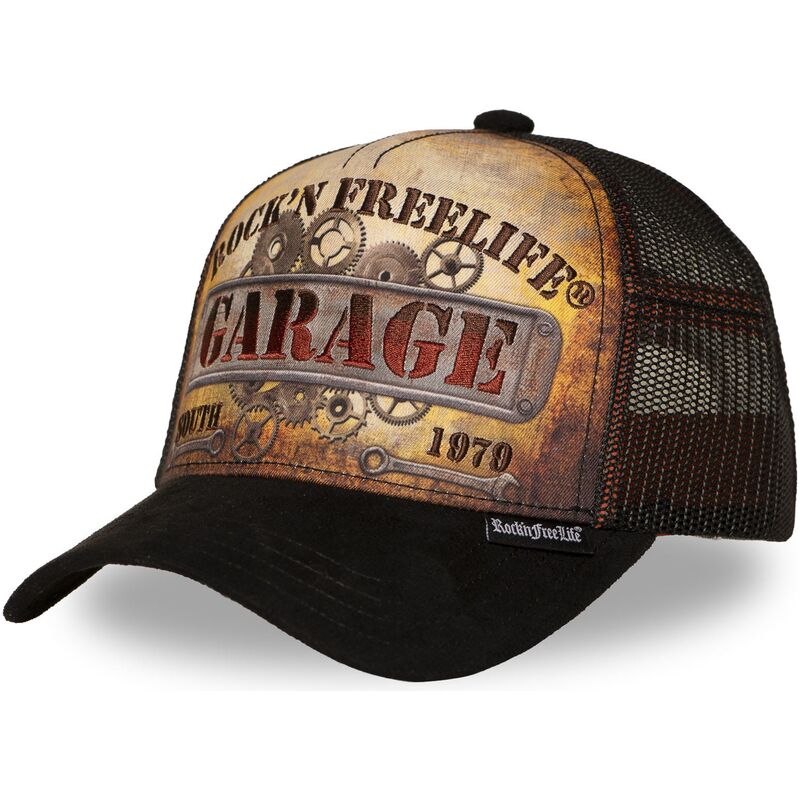 casquette-trucker-marron-et-noire-n270-keep-on-rolling-rocknfreelife