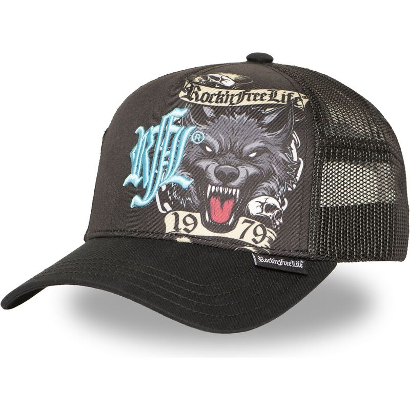 cappello-curvo-nero-snapback-n266-chained-wolf-di-rocknfreelife